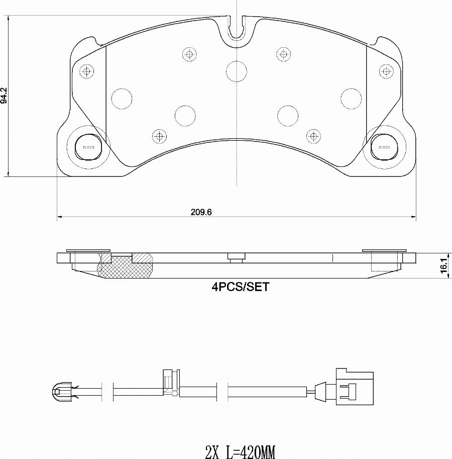 Brembo P 65 049 - Kit de plaquettes de frein, frein à disque cwaw.fr