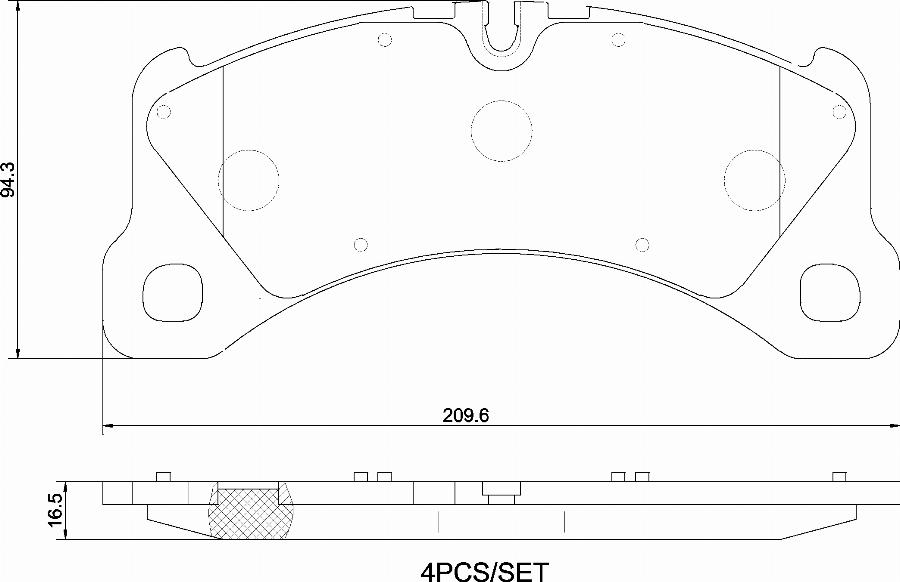 Brembo P65047N - Kit de plaquettes de frein, frein à disque cwaw.fr