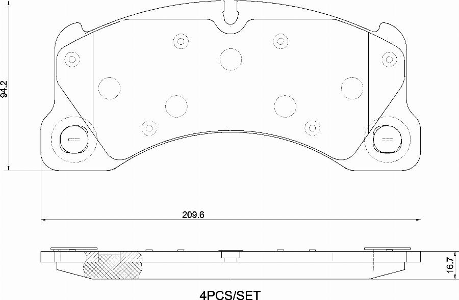 Brembo P65053N - Kit de plaquettes de frein, frein à disque cwaw.fr