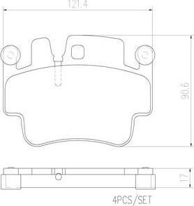 Brembo P65009N - Kit de plaquettes de frein, frein à disque cwaw.fr