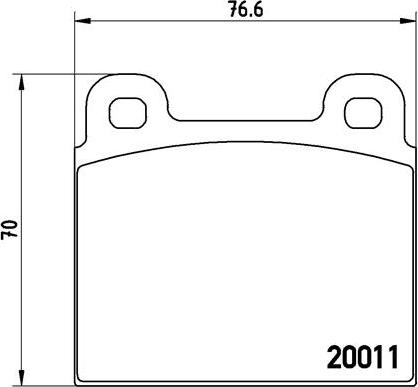 Brembo P 65 001 - Kit de plaquettes de frein, frein à disque cwaw.fr