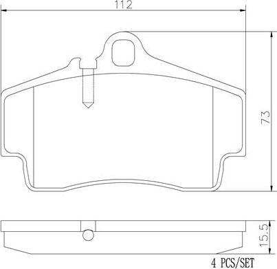 Brembo P65008N - Kit de plaquettes de frein, frein à disque cwaw.fr