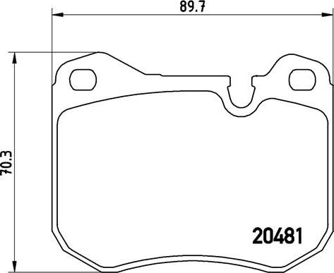 Brembo P 65 002 - Kit de plaquettes de frein, frein à disque cwaw.fr