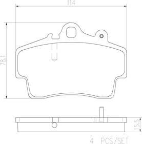 Brembo P65007N - Kit de plaquettes de frein, frein à disque cwaw.fr