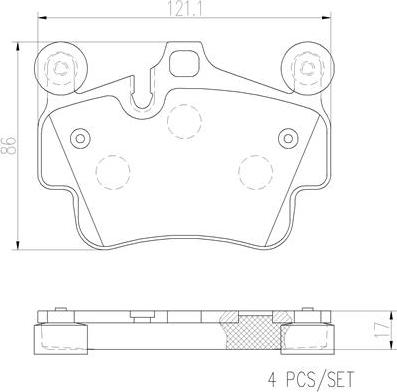 Brembo P65014N - Kit de plaquettes de frein, frein à disque cwaw.fr