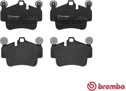 Brembo P 65 015 - Kit de plaquettes de frein, frein à disque cwaw.fr