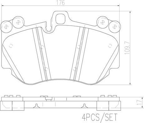 Brembo P65016N - Kit de plaquettes de frein, frein à disque cwaw.fr