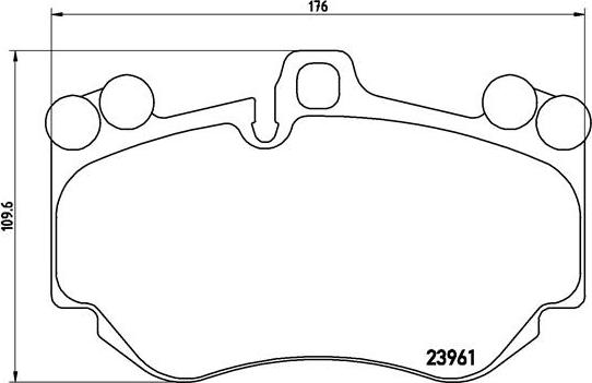 Brembo P 65 016 - Kit de plaquettes de frein, frein à disque cwaw.fr