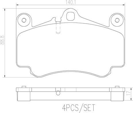 Brembo P65011N - Kit de plaquettes de frein, frein à disque cwaw.fr