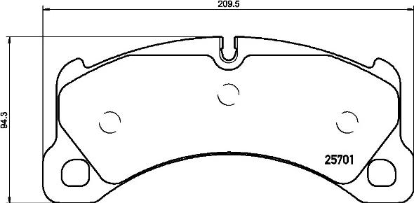 Brembo P 65 033 - Kit de plaquettes de frein, frein à disque cwaw.fr