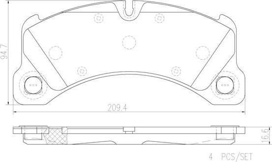 Brembo P65026N - Kit de plaquettes de frein, frein à disque cwaw.fr