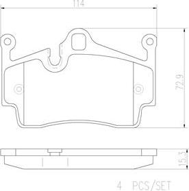 Brembo P65028N - Kit de plaquettes de frein, frein à disque cwaw.fr