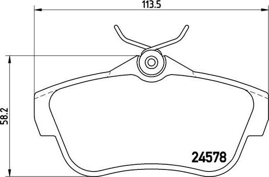 Brembo P 61 095 - Kit de plaquettes de frein, frein à disque cwaw.fr