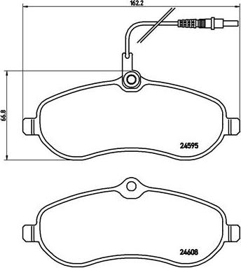 Brembo P 61 096 - Kit de plaquettes de frein, frein à disque cwaw.fr