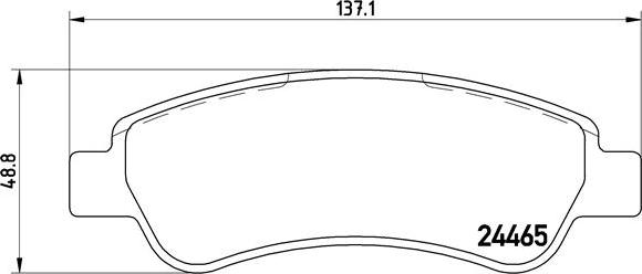 Brembo P 61 091 - Kit de plaquettes de frein, frein à disque cwaw.fr