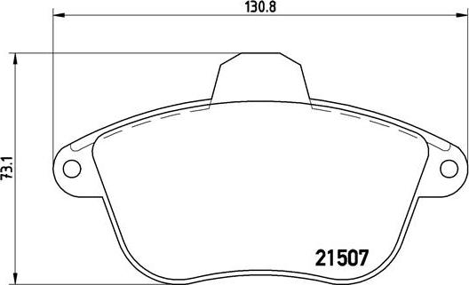 Brembo P 61 048 - Kit de plaquettes de frein, frein à disque cwaw.fr