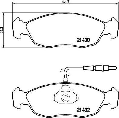 Brembo P 61 054 - Kit de plaquettes de frein, frein à disque cwaw.fr