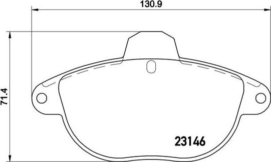 Brembo P 61 055 - Kit de plaquettes de frein, frein à disque cwaw.fr