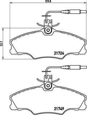 Brembo P 61 056 - Kit de plaquettes de frein, frein à disque cwaw.fr