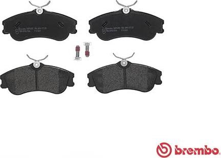 Brembo P 61 069 - Kit de plaquettes de frein, frein à disque cwaw.fr