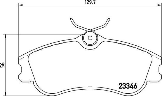 Brembo P 61 069 - Kit de plaquettes de frein, frein à disque cwaw.fr