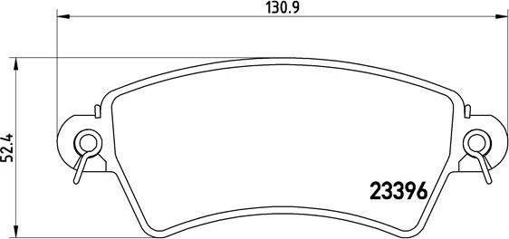 Brembo P 61 065 - Kit de plaquettes de frein, frein à disque cwaw.fr