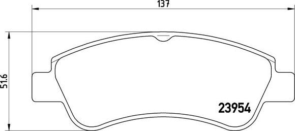 Brembo P 61 066X - Kit de plaquettes de frein, frein à disque cwaw.fr