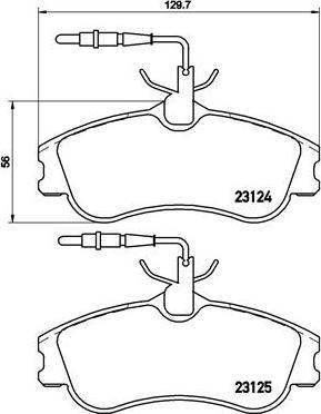 Brembo P 61 060 - Kit de plaquettes de frein, frein à disque cwaw.fr