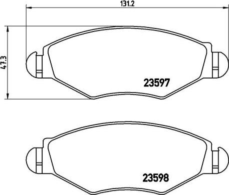 Brembo P 61 063 - Kit de plaquettes de frein, frein à disque cwaw.fr