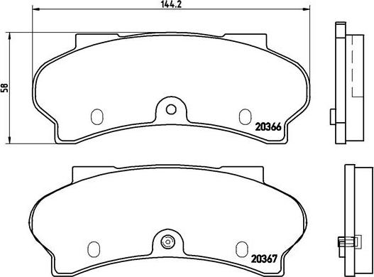 Brembo P 61 011 - Kit de plaquettes de frein, frein à disque cwaw.fr