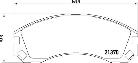 Brembo P 61 089 - Kit de plaquettes de frein, frein à disque cwaw.fr