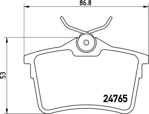 Brembo P 61 084 - Kit de plaquettes de frein, frein à disque cwaw.fr