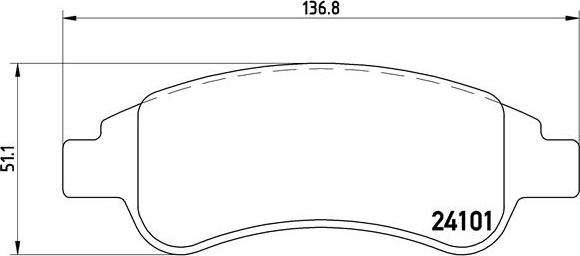 Brembo P 61 082 - Kit de plaquettes de frein, frein à disque cwaw.fr