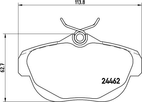 Brembo P61087N - Kit de plaquettes de frein, frein à disque cwaw.fr