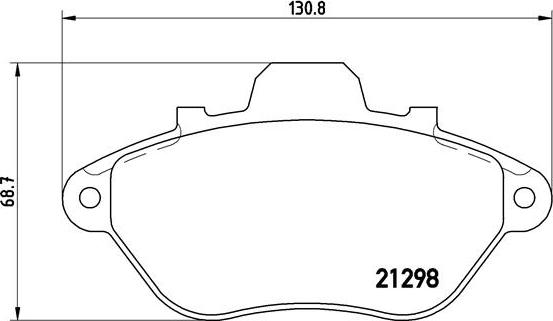 Brembo P 61 039 - Kit de plaquettes de frein, frein à disque cwaw.fr