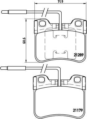 Brembo P 61 034 - Kit de plaquettes de frein, frein à disque cwaw.fr