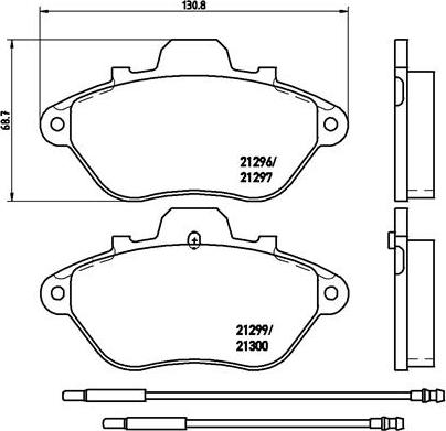 Jurid 2843011 - Kit de plaquettes de frein, frein à disque cwaw.fr