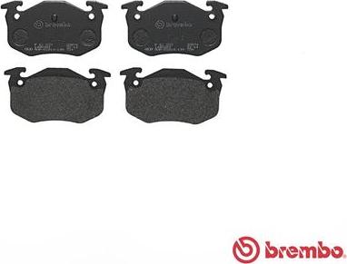 Brembo P 61 032 - Kit de plaquettes de frein, frein à disque cwaw.fr