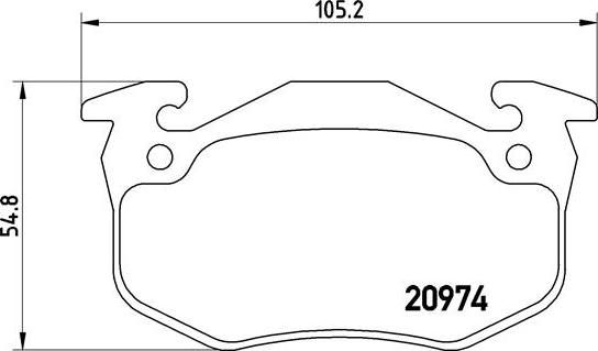 Brembo P 61 032 - Kit de plaquettes de frein, frein à disque cwaw.fr