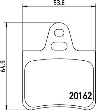 Brembo P 61 037 - Kit de plaquettes de frein, frein à disque cwaw.fr