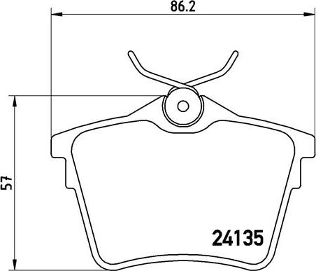 Brembo P 61 079 - Kit de plaquettes de frein, frein à disque cwaw.fr