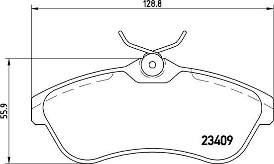 Brembo P 61 075X - Kit de plaquettes de frein, frein à disque cwaw.fr