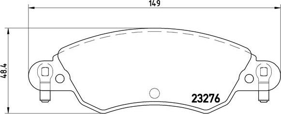 Brembo P 61 070 - Kit de plaquettes de frein, frein à disque cwaw.fr