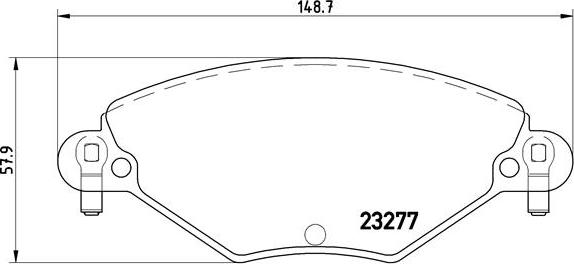 Brembo P 61 071 - Kit de plaquettes de frein, frein à disque cwaw.fr