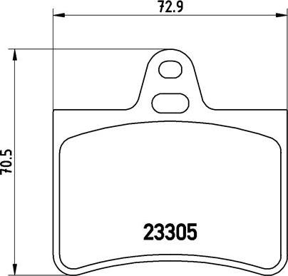 Brembo P 61 073 - Kit de plaquettes de frein, frein à disque cwaw.fr