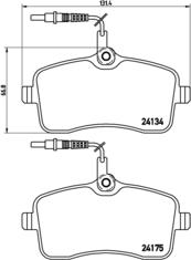 Brembo P 61 077 - Kit de plaquettes de frein, frein à disque cwaw.fr