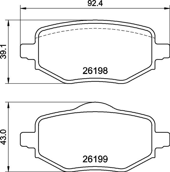 Brembo P 61 140 - Kit de plaquettes de frein, frein à disque cwaw.fr