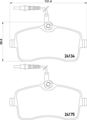 Brembo P 61 109 - Kit de plaquettes de frein, frein à disque cwaw.fr