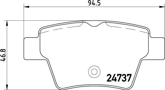 Brembo P 61 100 - Kit de plaquettes de frein, frein à disque cwaw.fr