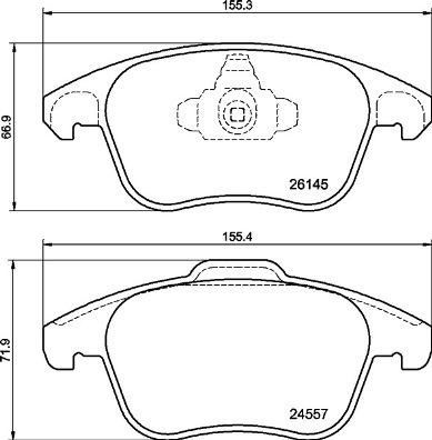 Brembo P 61 136 - Kit de plaquettes de frein, frein à disque cwaw.fr